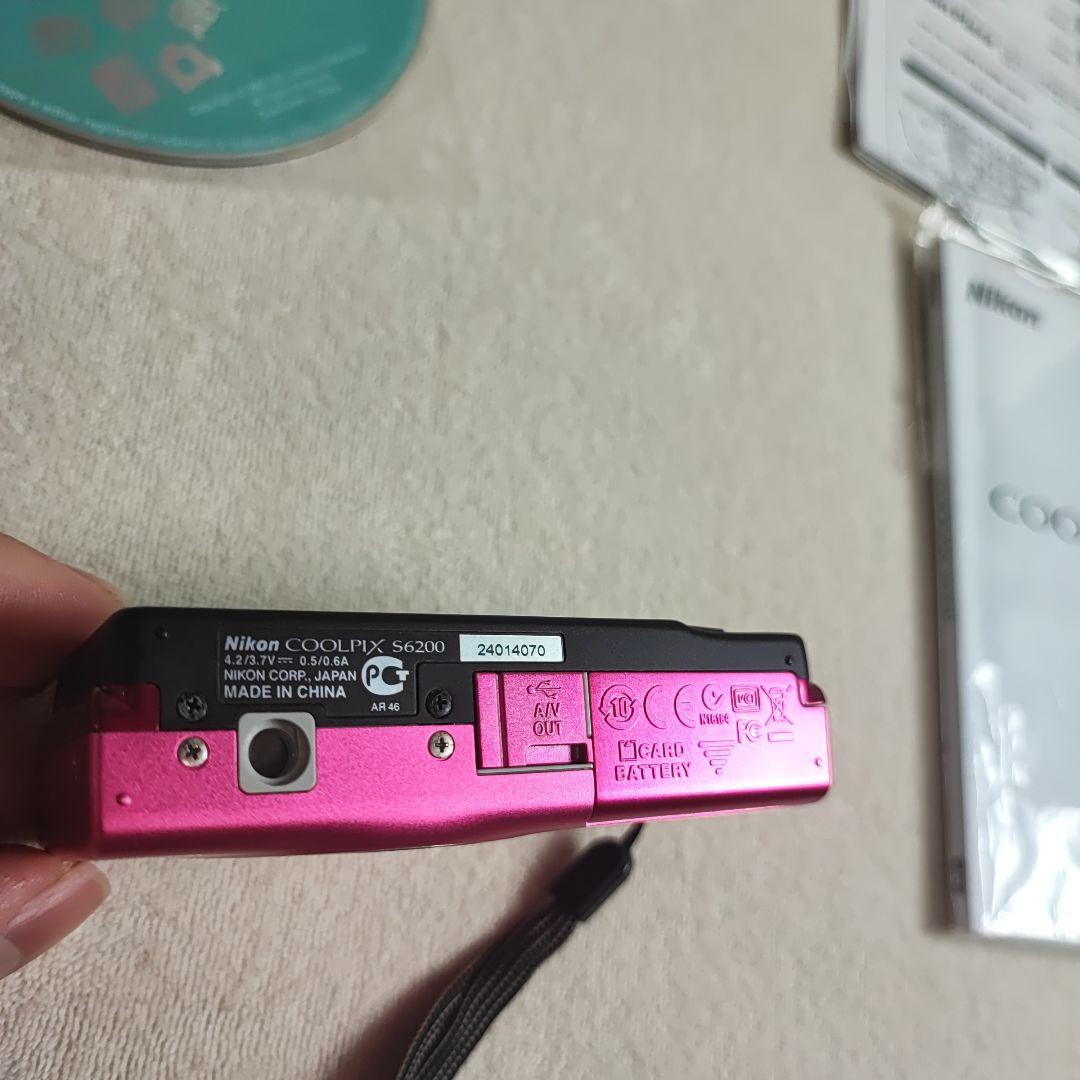 Nikon COOLPIX S6200 ピンク 予備バッテリーあり