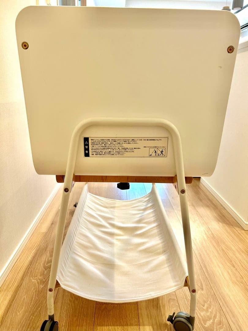 値下げ✨リリワゴン2　コンパクトベビーベット　リリワゴンⅡ ホワイト