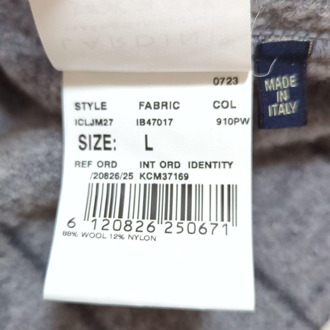 美品 L ラルディーニ ブートニエール ニット テーラードジャケット ストライプ