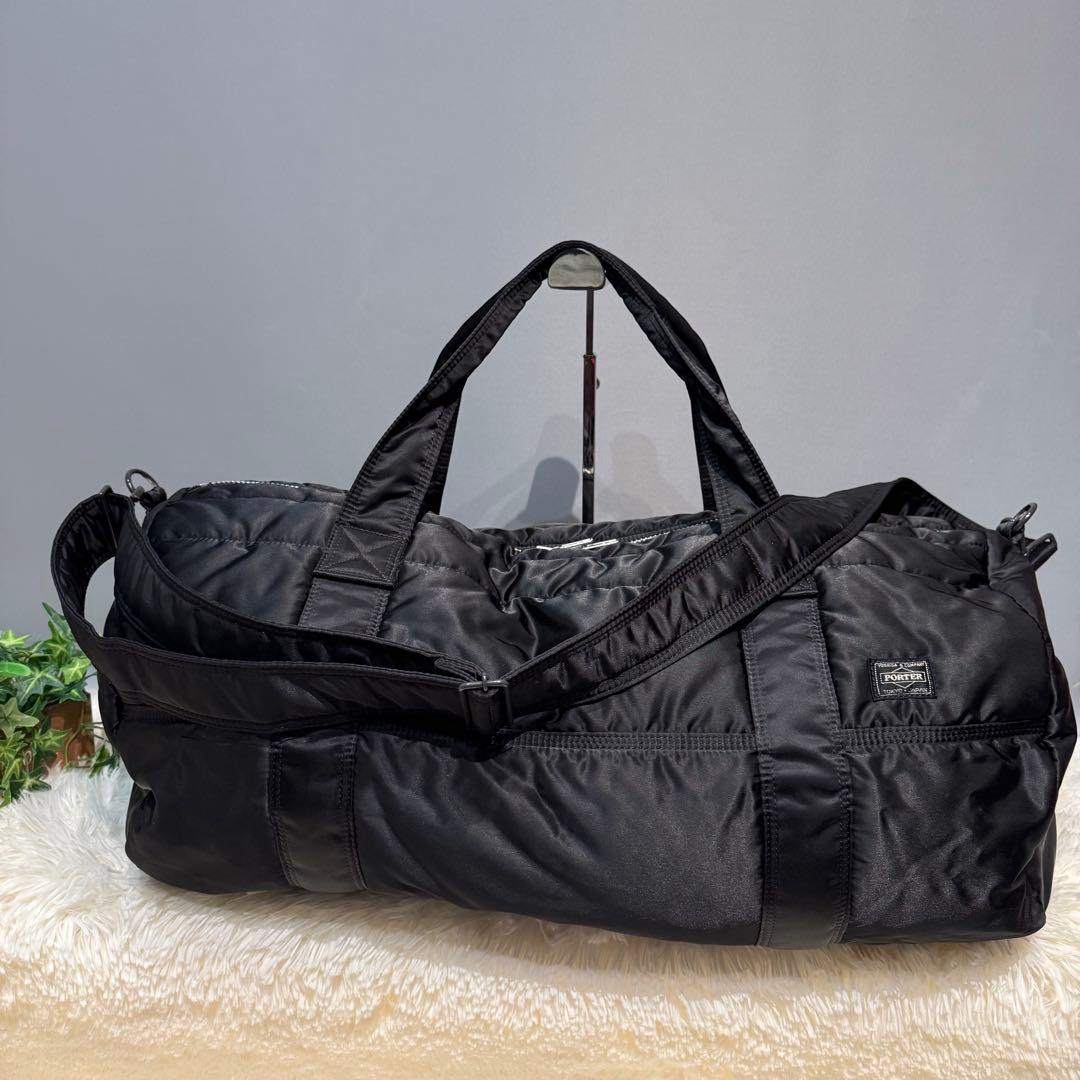 【極美品】PORTER タンカー2WAY ボストンバッグ ドラム