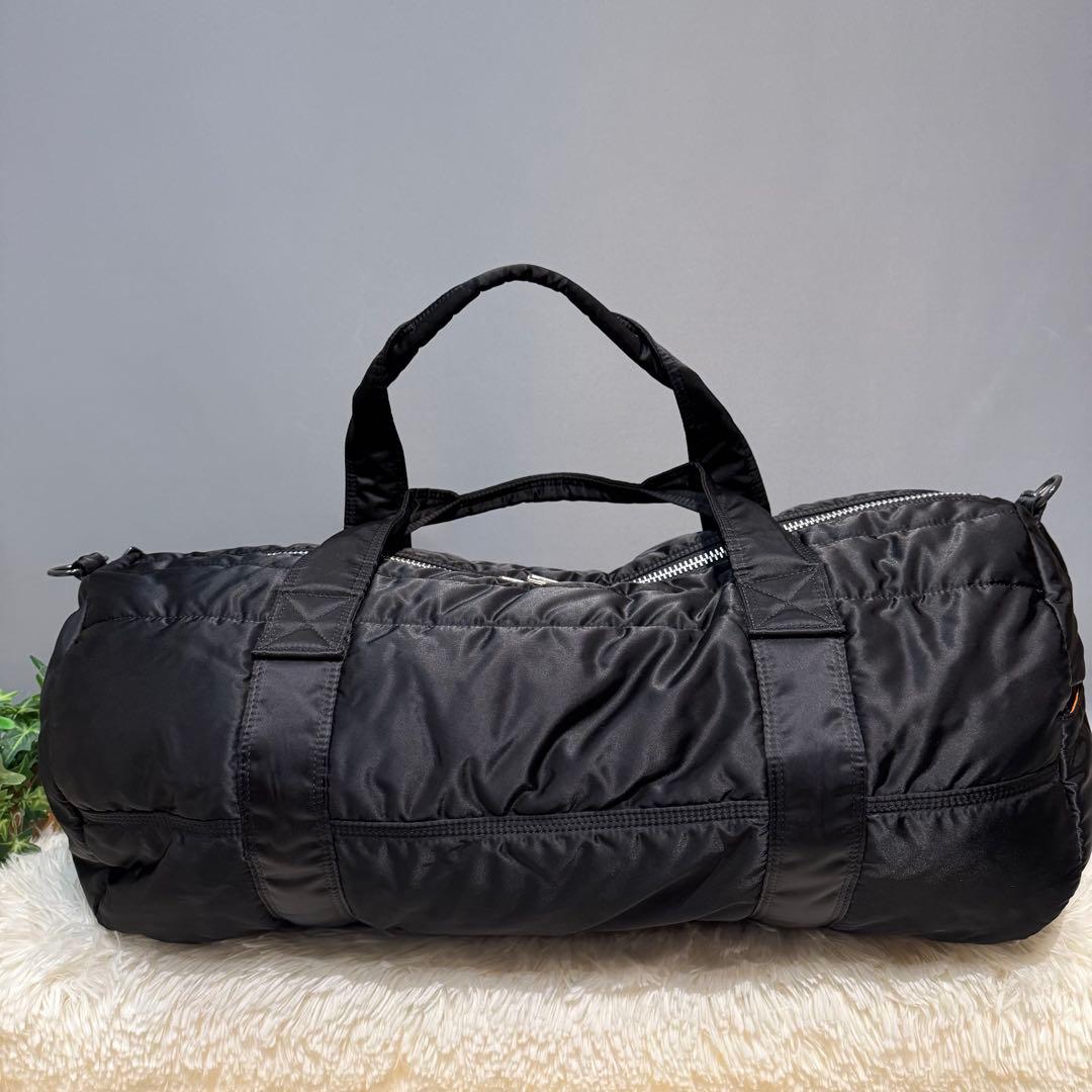 【極美品】PORTER タンカー2WAY ボストンバッグ ドラム
