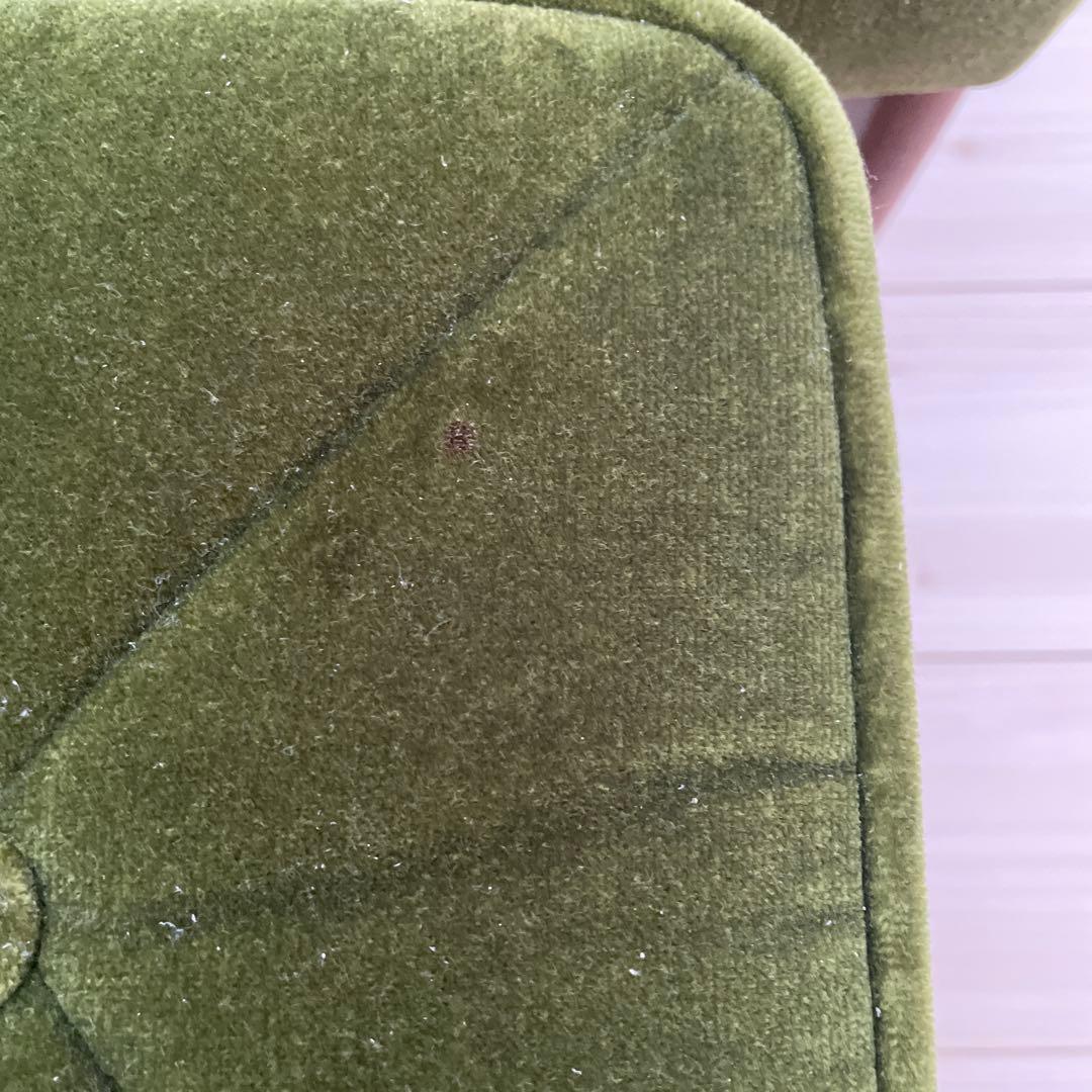 カリモク60　オットマン　モケットグリーン