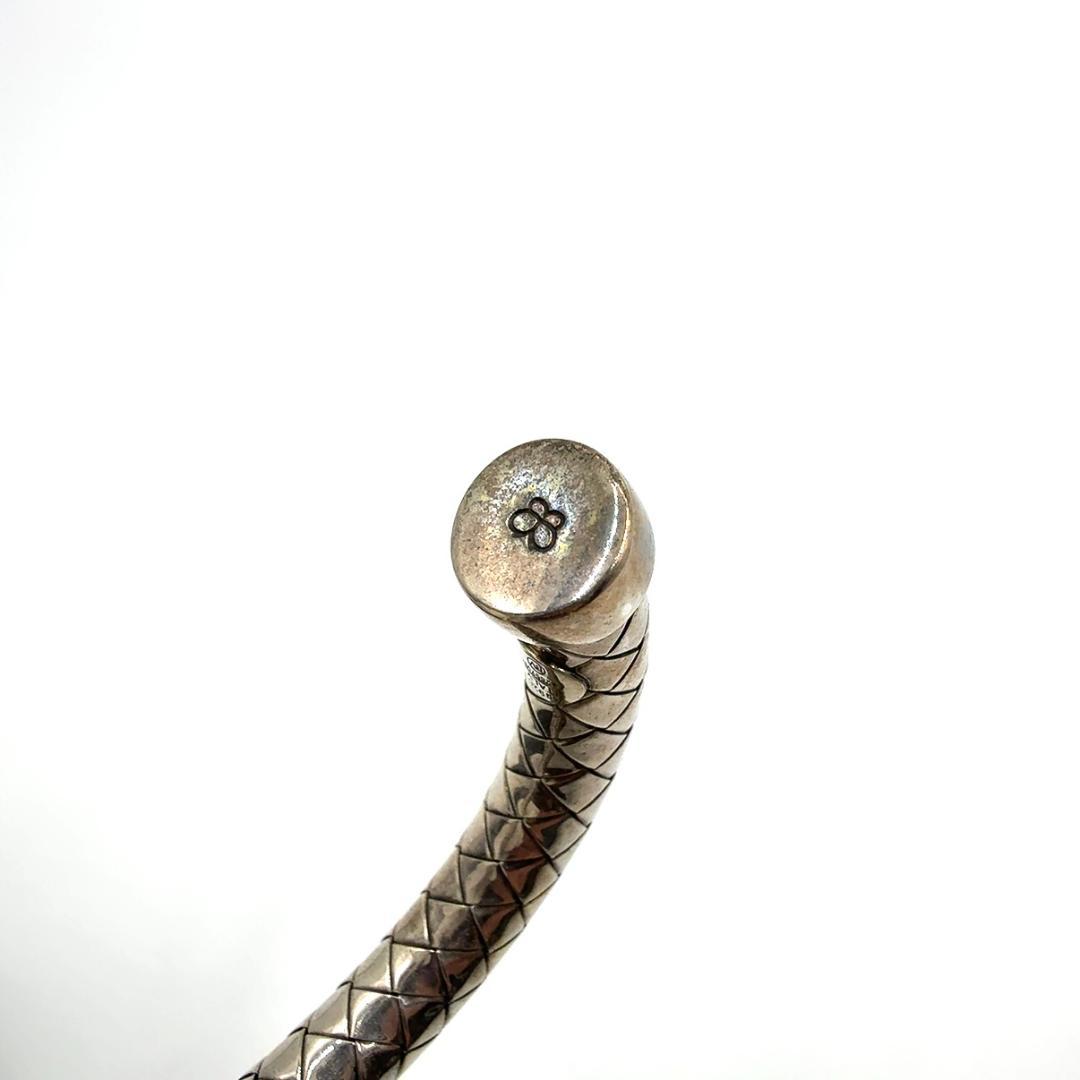 ◇ボッテガヴェネタ◇925/シルバー/イントレチャート/バングル/ブレスレット