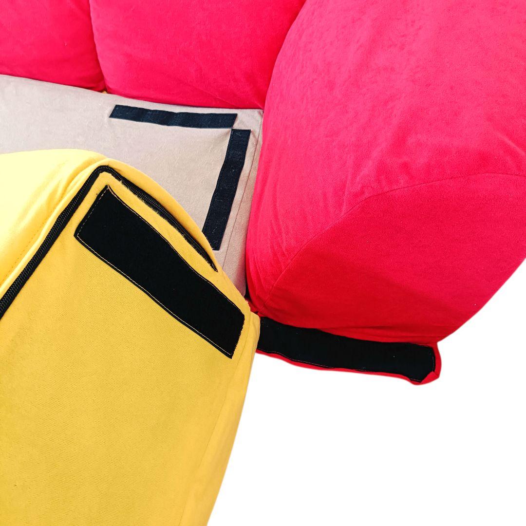 【2/2】ベルメゾン グータラグ くまのプーさん コーナーローソファーセット