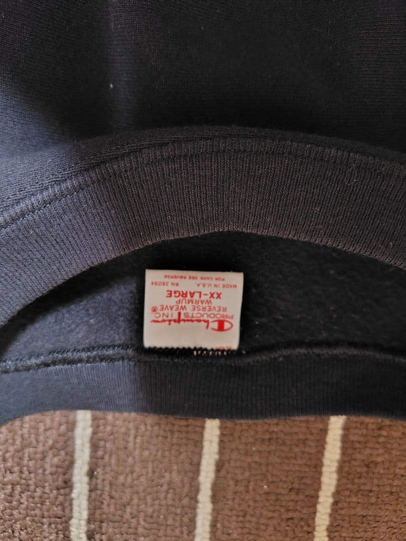 美品！希少　赤タグChampion ブラック スウェット XXL