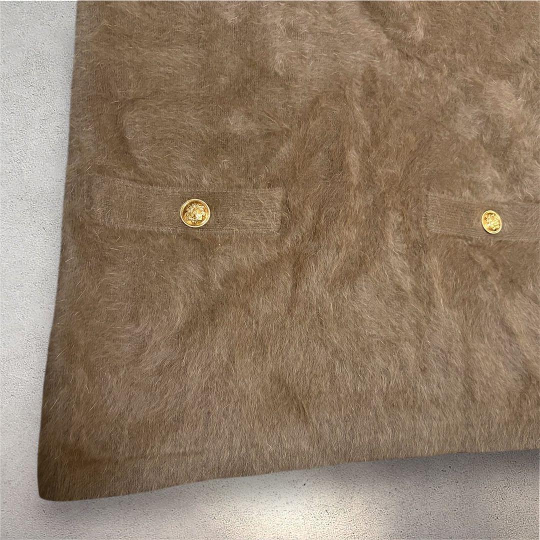 新品✨DES PRES カシミヤ ニットベスト Vネック 金ボタン