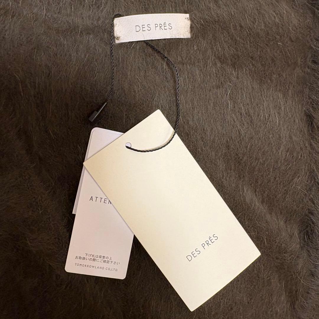 新品✨DES PRES カシミヤ ニットベスト Vネック 金ボタン