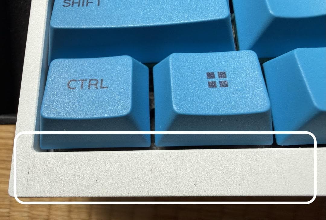 Tofu65 ホワイト 完成品 白×水色 アルミ メカニカルキーボード