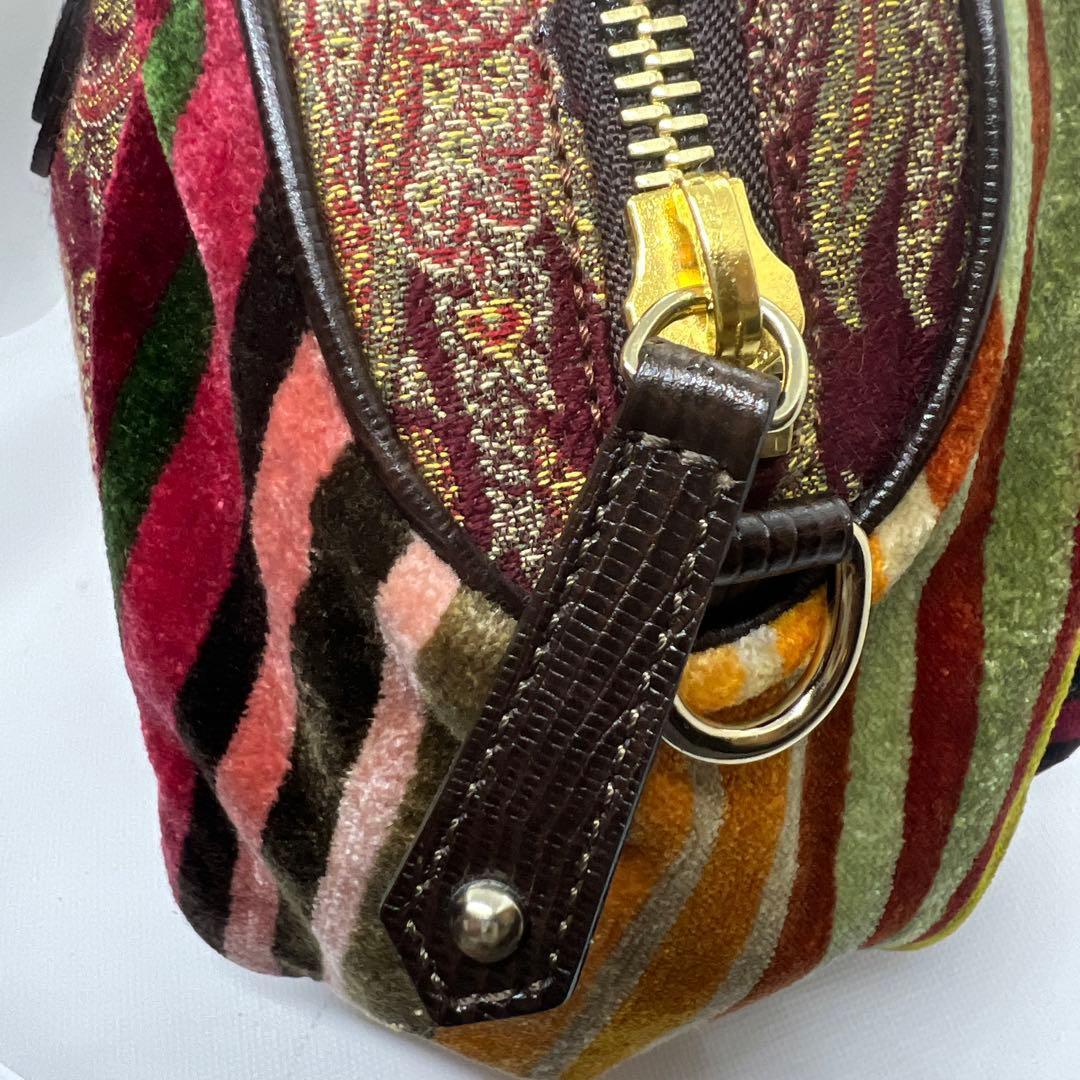 新品タグ付 ETRO 正規品 ギャラ付 希少ジャカード ボストンバッグ