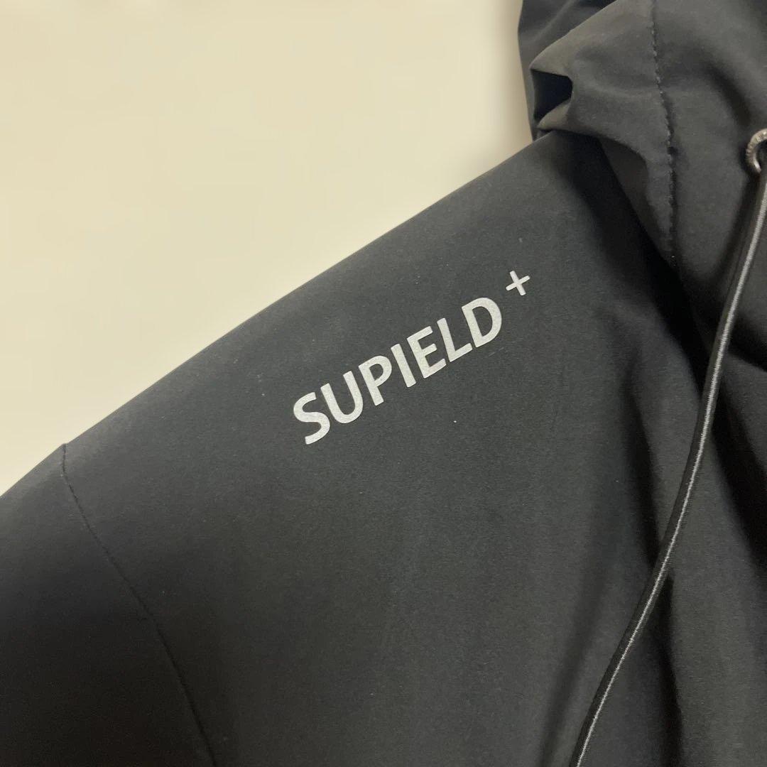 SUPIELD+ ブラック ダウンジャケット