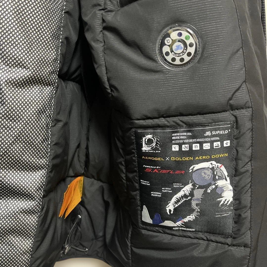 SUPIELD+ ブラック ダウンジャケット