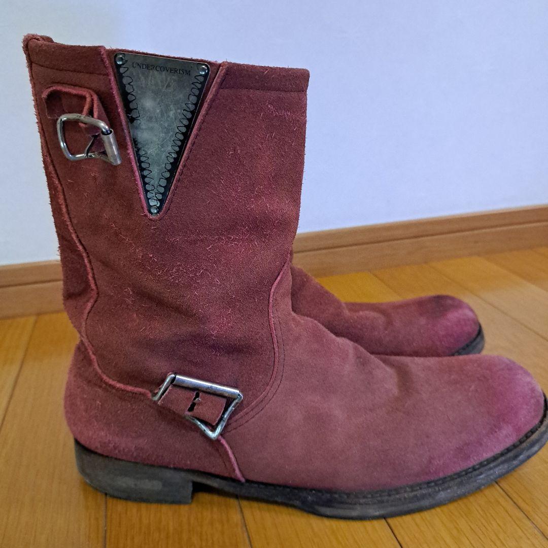q*様 【名作】UNDERCOVERbut期 スウェード レザー エンジニアブー