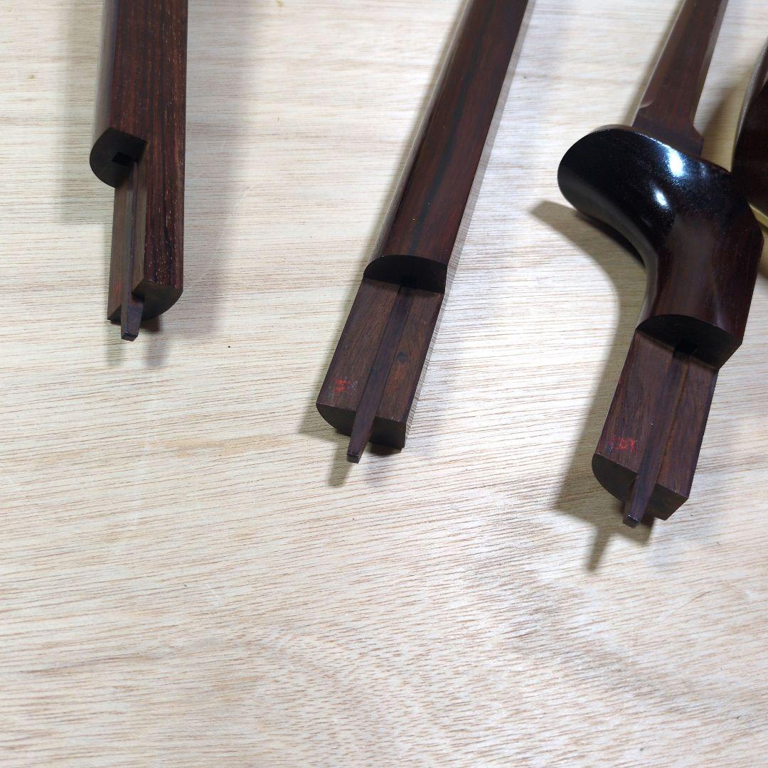 日本橋 鶴屋三絃店 三味線　東地唄　紫檀　皮破れ　和楽器