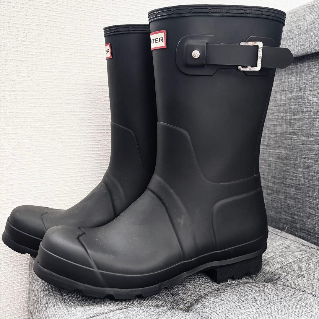 HUNTER ブラックレインブーツ UK 9 EU43 ハンター
