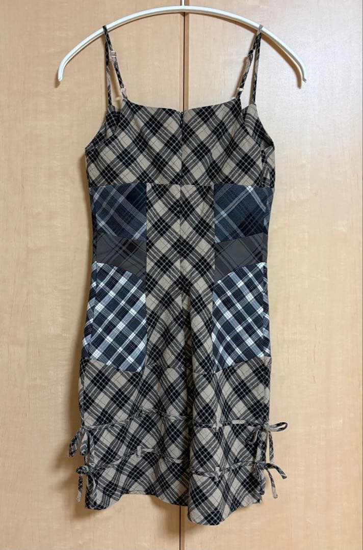 Andmary aine set mini dress ベージュ S