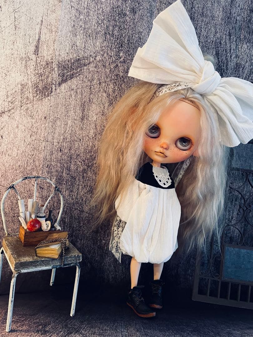 【専用】カスタム ブライス ビジューブリリアント頭皮付きモヘアアウトフィット付属