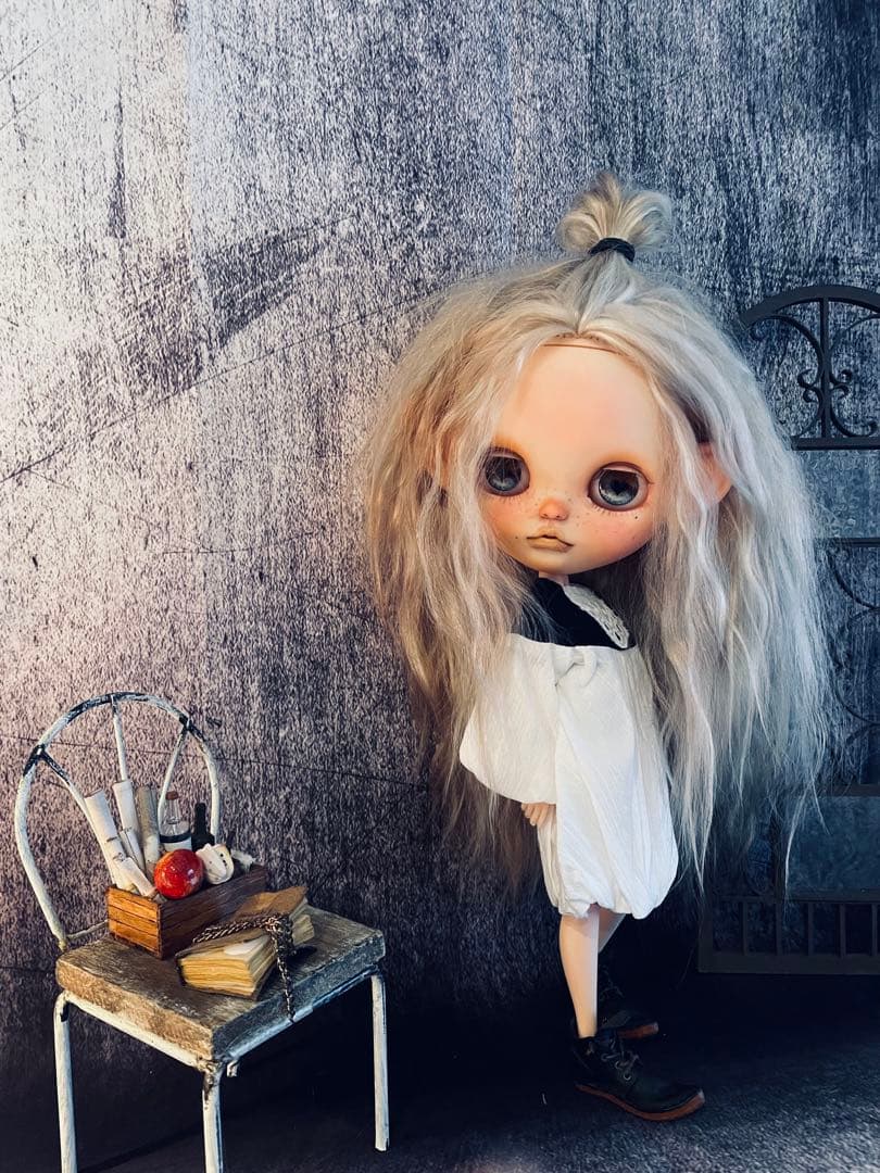 【専用】カスタム ブライス ビジューブリリアント頭皮付きモヘアアウトフィット付属