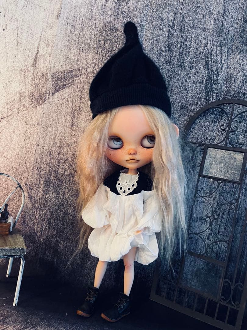 【専用】カスタム ブライス ビジューブリリアント頭皮付きモヘアアウトフィット付属