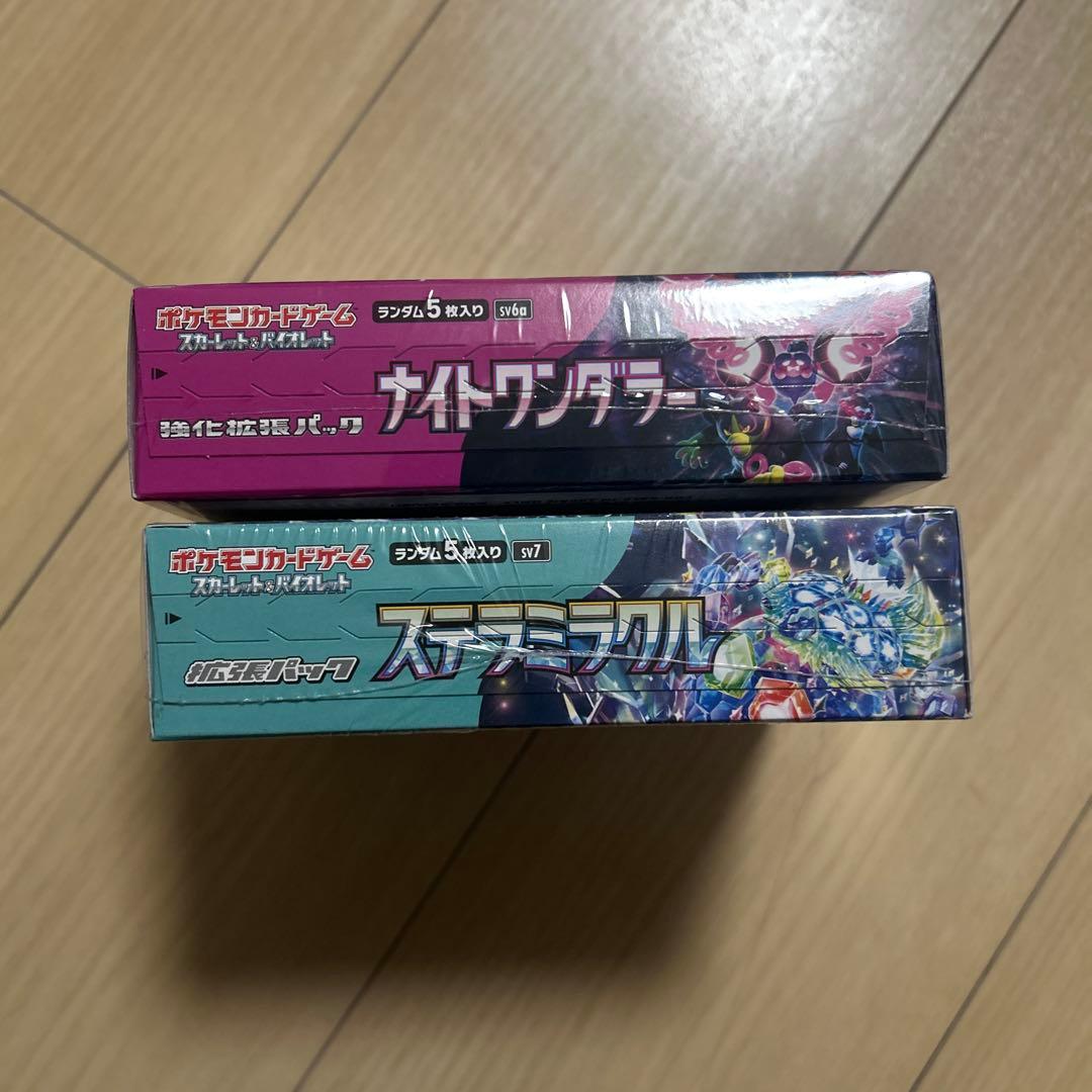 ポケモンカード ナイトワンダー・ステラミミラクルセット　未使用、BOX