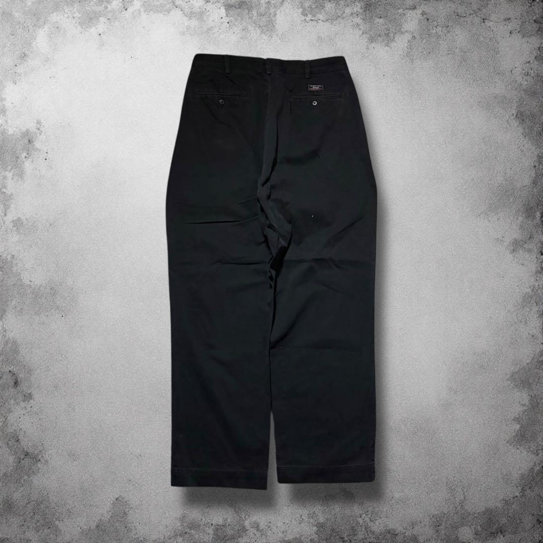 90s RalphLauren ポロチノ 初期タグ 黒チノパン ヴィンテージ