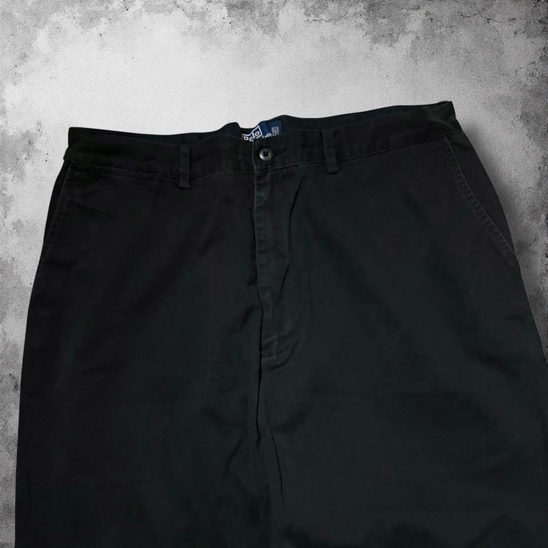 90s RalphLauren ポロチノ 初期タグ 黒チノパン ヴィンテージ