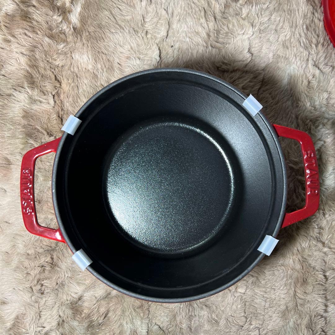新品 ストウブ グランドココット ラウンド チェリー 20cm 1022857
