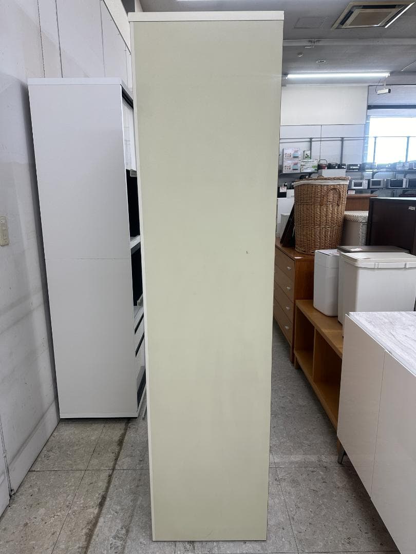 ビーカンパニー 食器棚 レンジボード クルム レトロ ホワイト