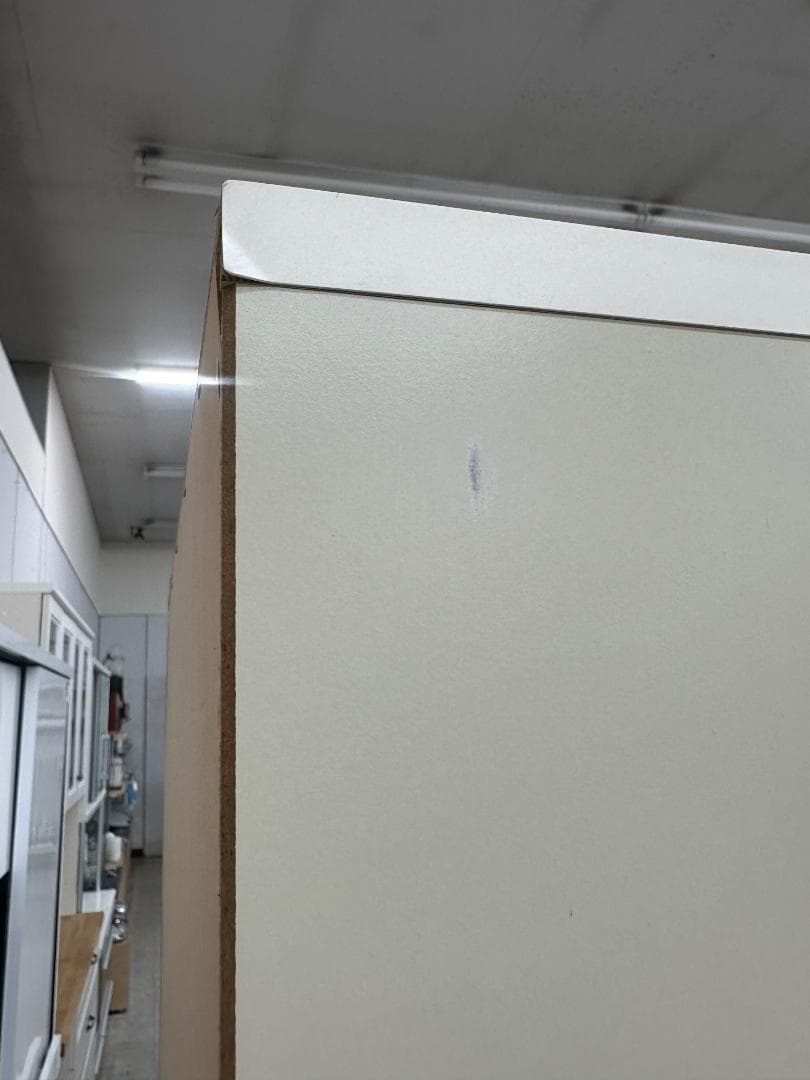 ビーカンパニー 食器棚 レンジボード クルム レトロ ホワイト