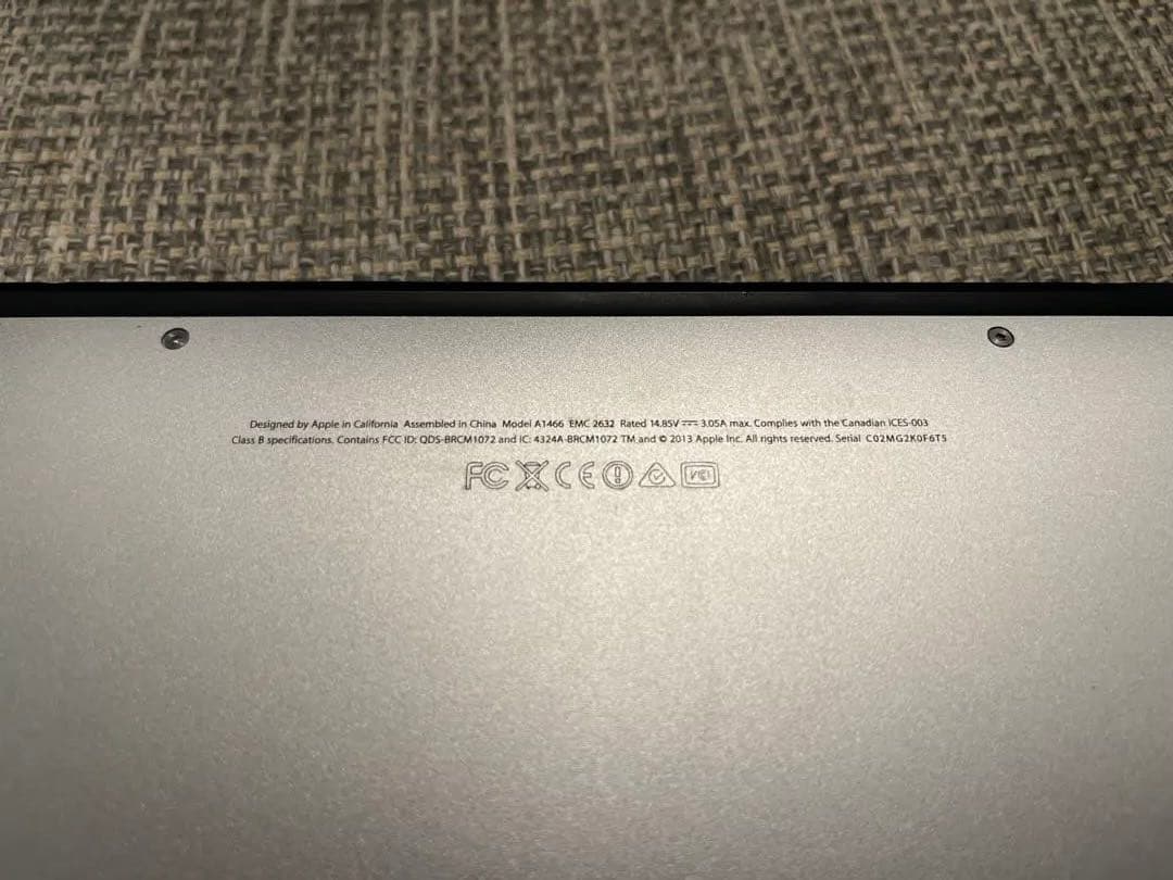 【オマケあり】MacBook Air i5 8GB 13インチA1466
