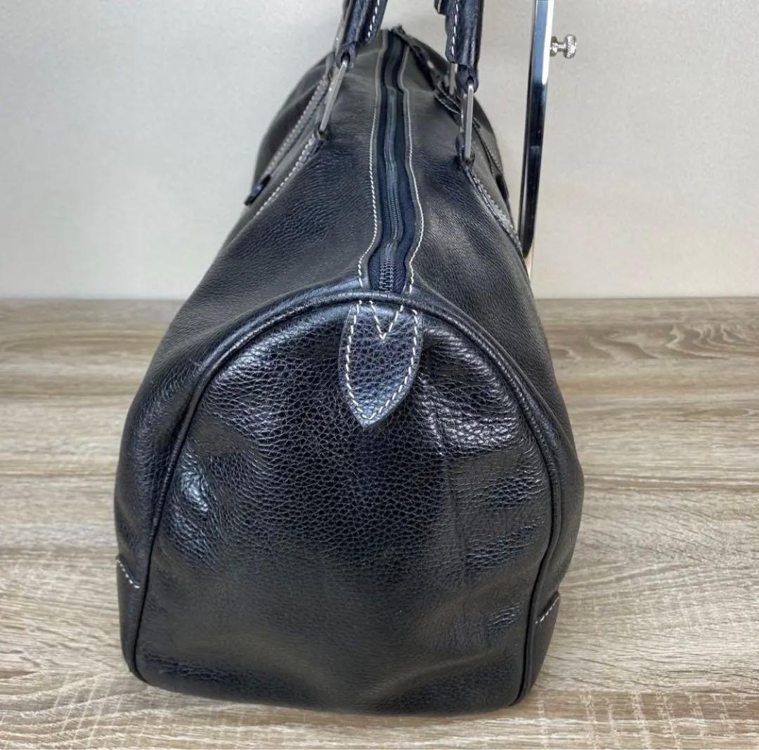 セラピアン　ボストンバック　ハンドバック　レザー　ブラック