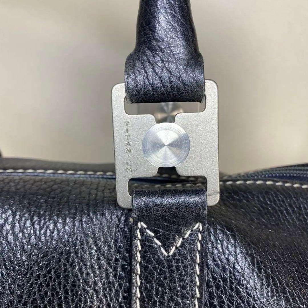 セラピアン　ボストンバック　ハンドバック　レザー　ブラック