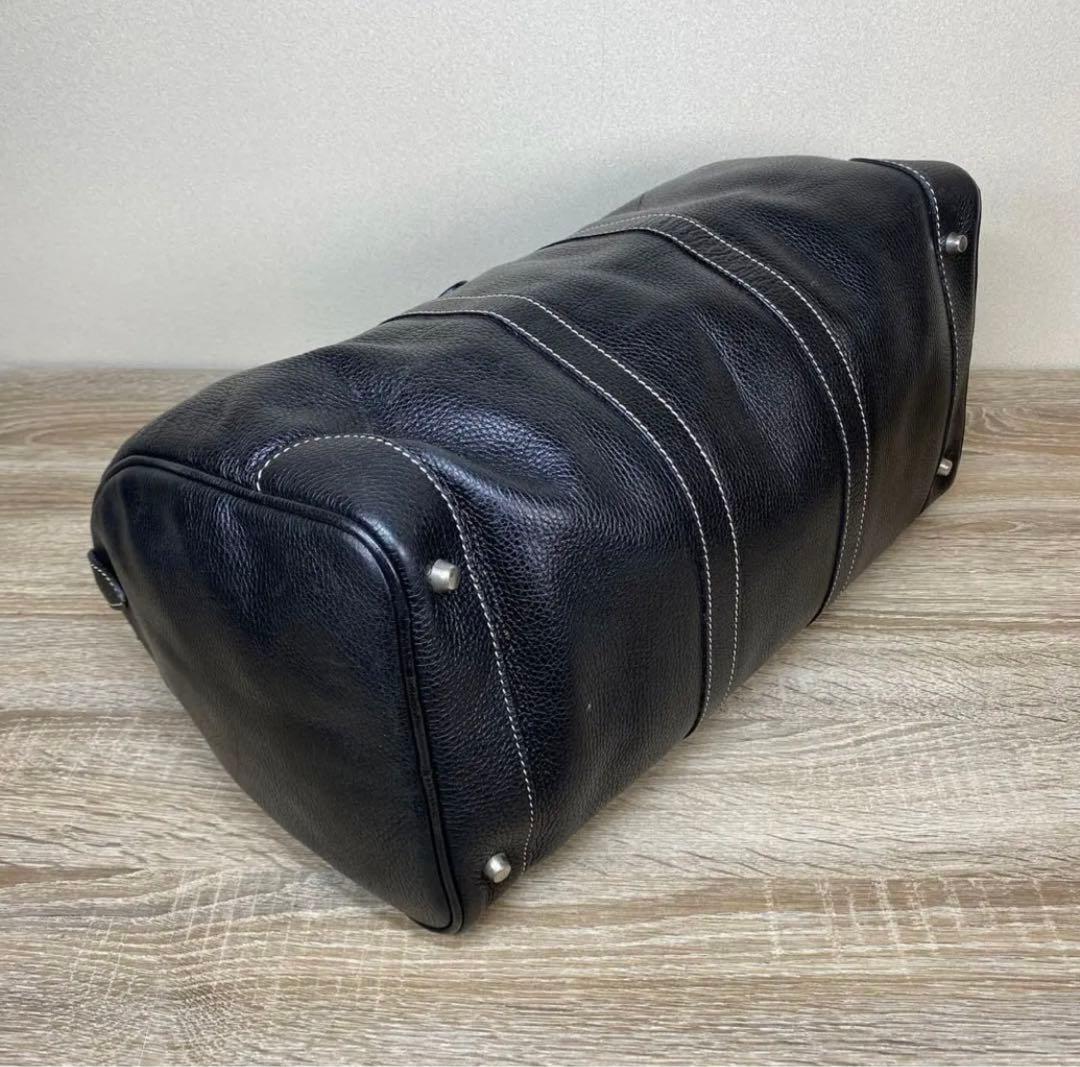 セラピアン　ボストンバック　ハンドバック　レザー　ブラック