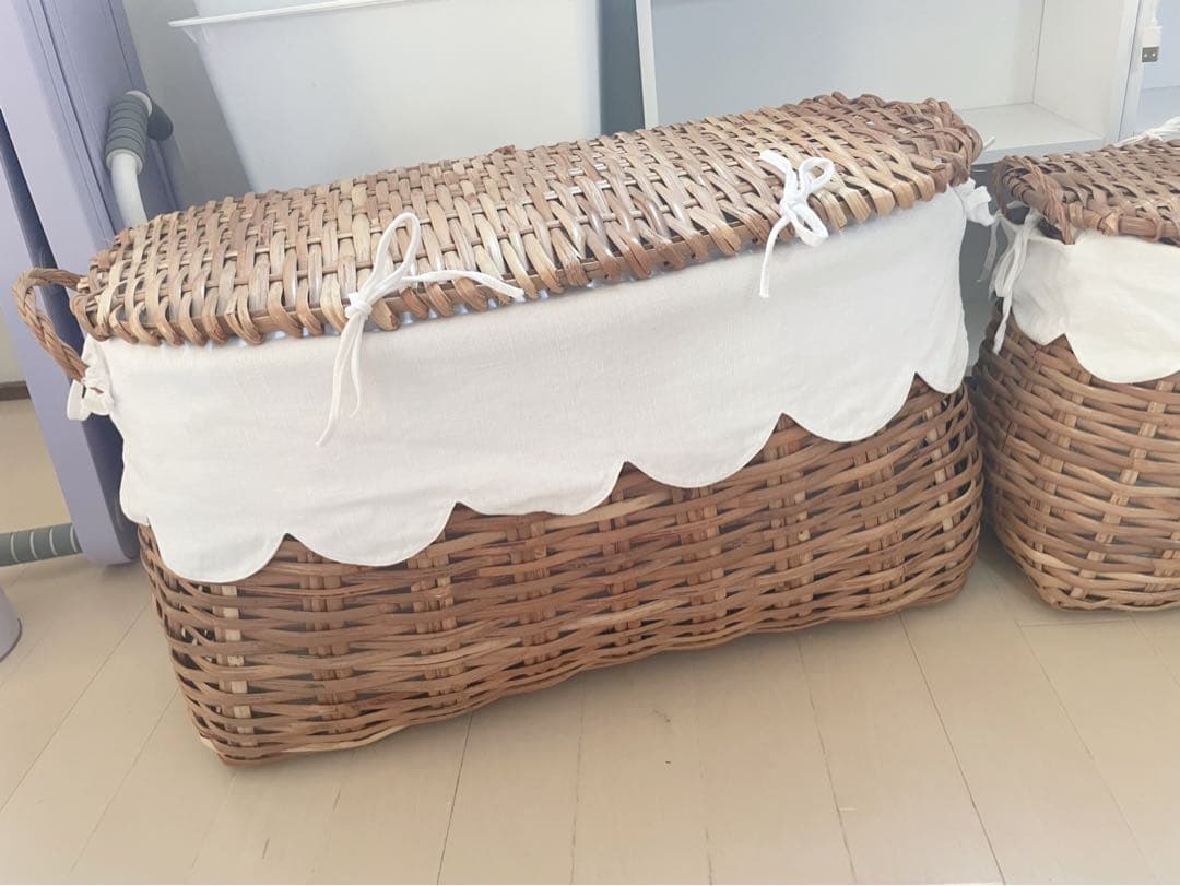 カトリーヌドゥヌアルラタンバスケットLサイズ美品