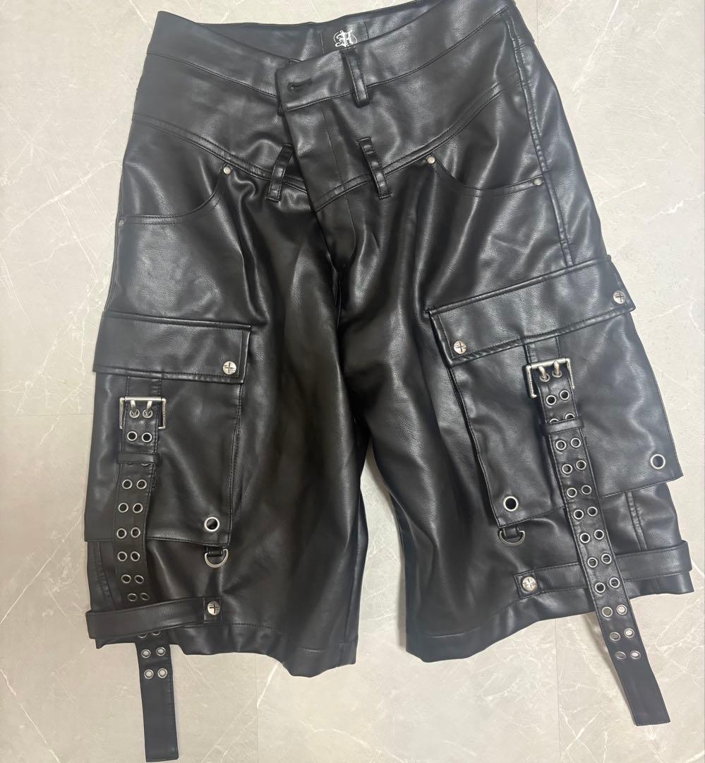 Rosen Kreuz レザーLEATHER SHORT ハーフパンツ サイズ3