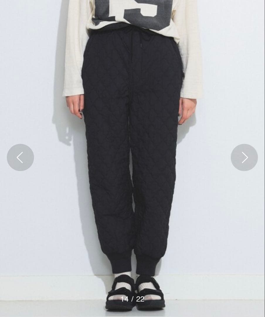 ❣️新品タグ付BEAMSBOYビームスボーイキルティングFミリタリーパンツ黒フリー