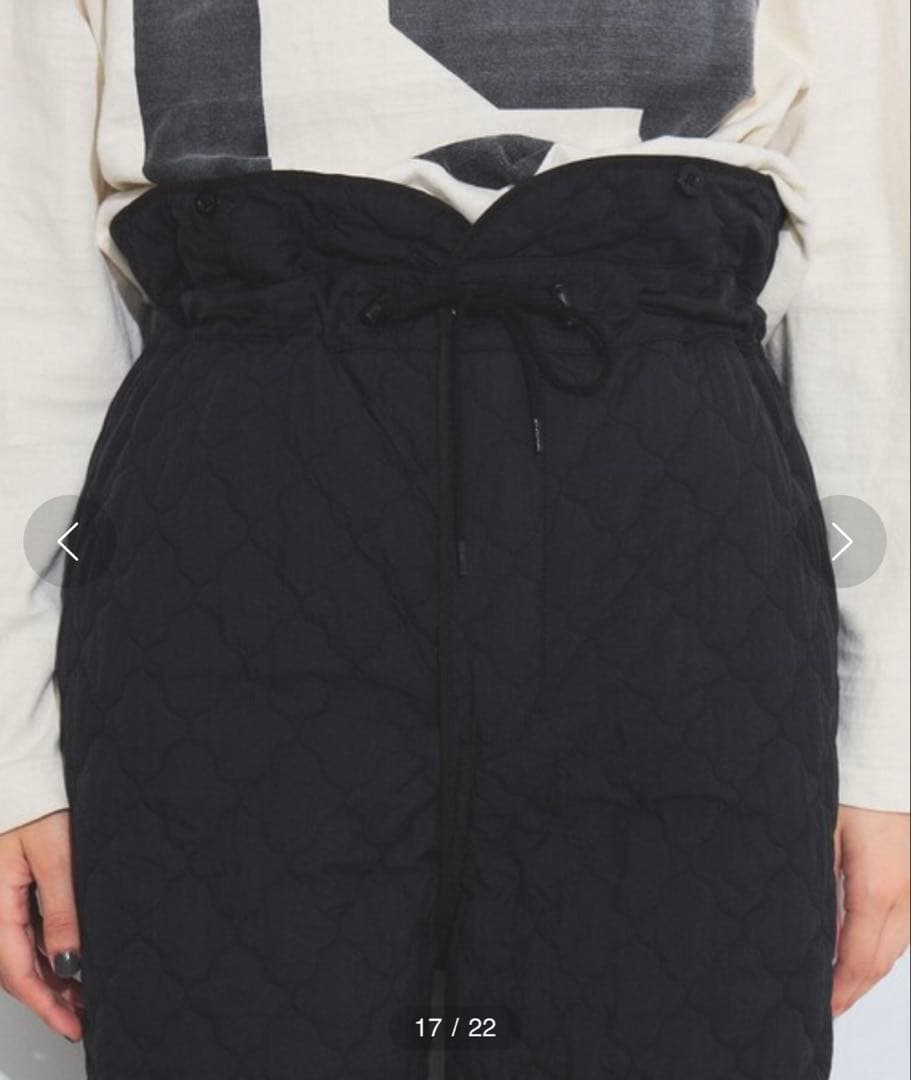 ❣️新品タグ付BEAMSBOYビームスボーイキルティングFミリタリーパンツ黒フリー