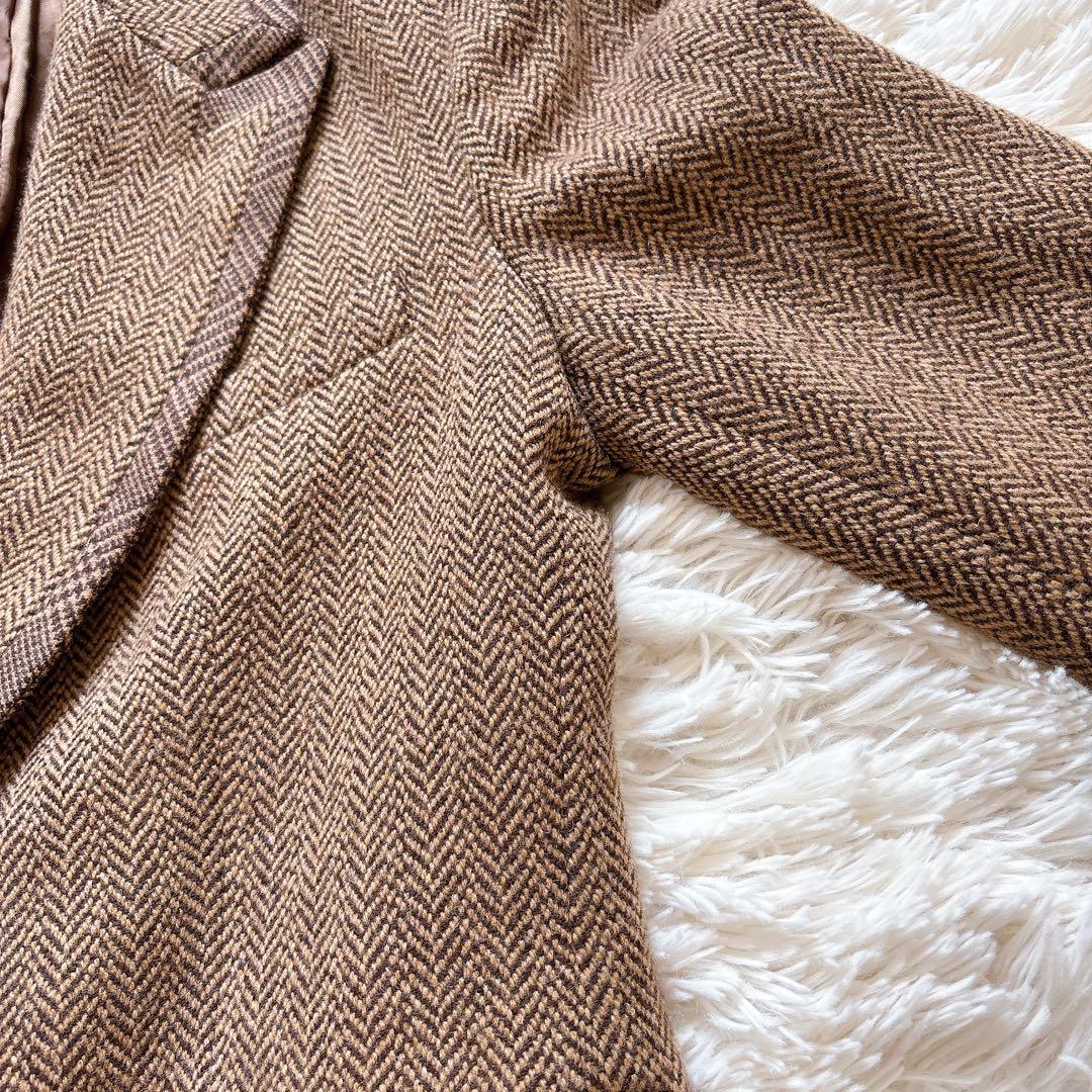 【K様】ポロラルフローレン　へリンボーンウールブレンド ジャケット　ブラウン　M