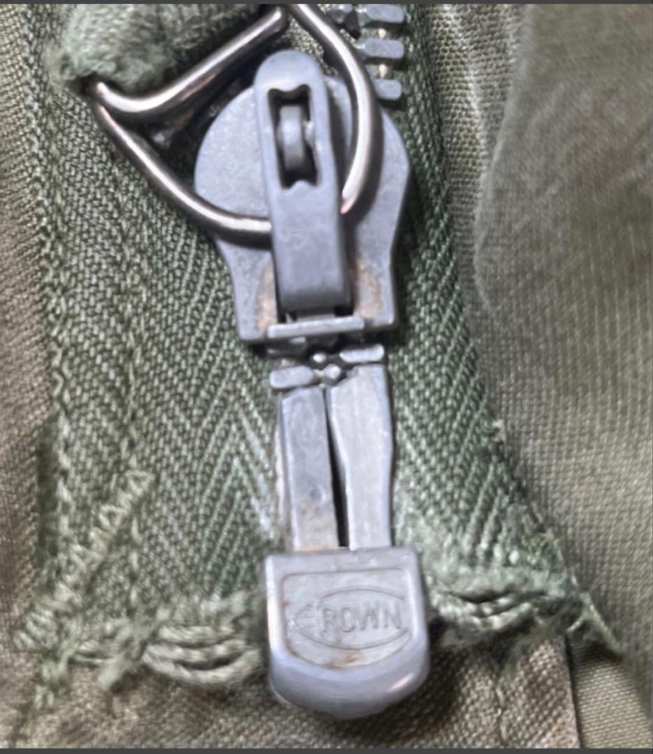 【初期型 米軍実物】50s US.ARMY M-51 CROWN製 アルミジップ