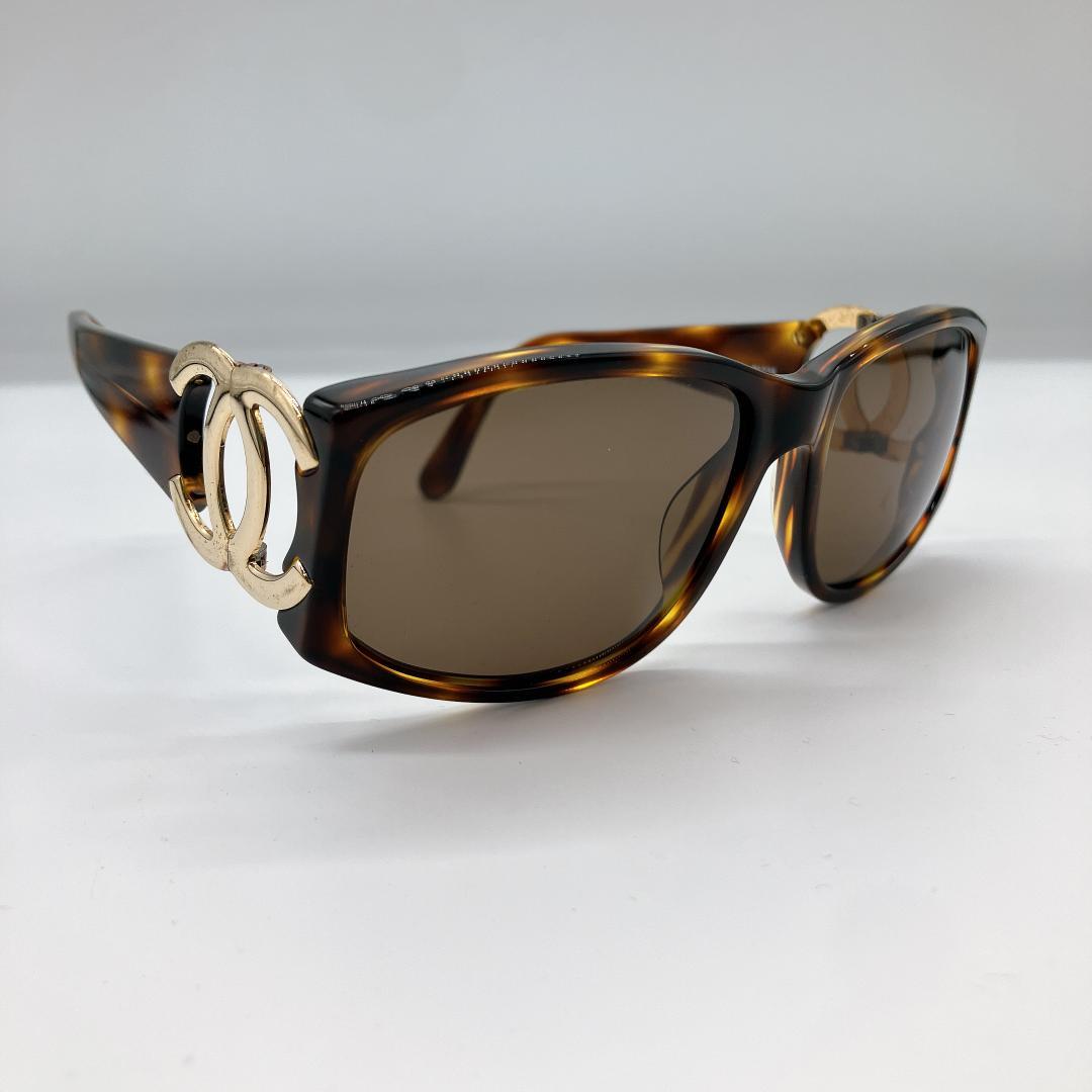 シャネル 02461 91235 ココマーク べっ甲調 サングラス ブラウン