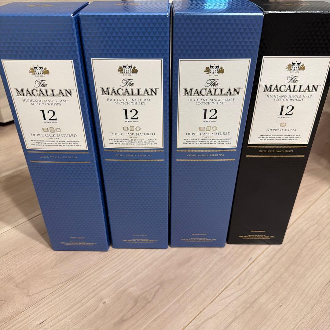 ザ・マッカラン トリプルカスク 12年３本＆シェリーオークカスク１本