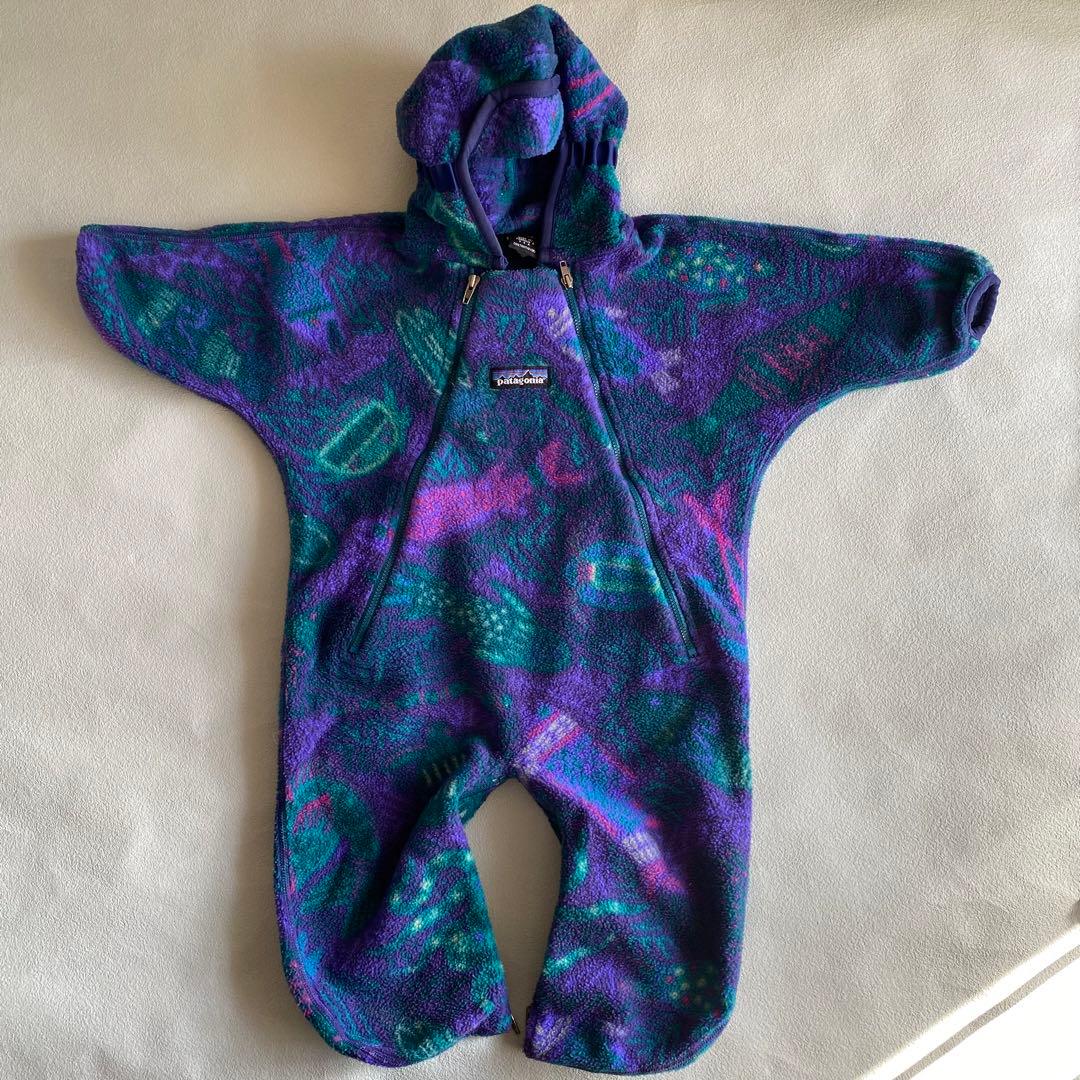 patagonia フリースロンパース　カバーオール　12M