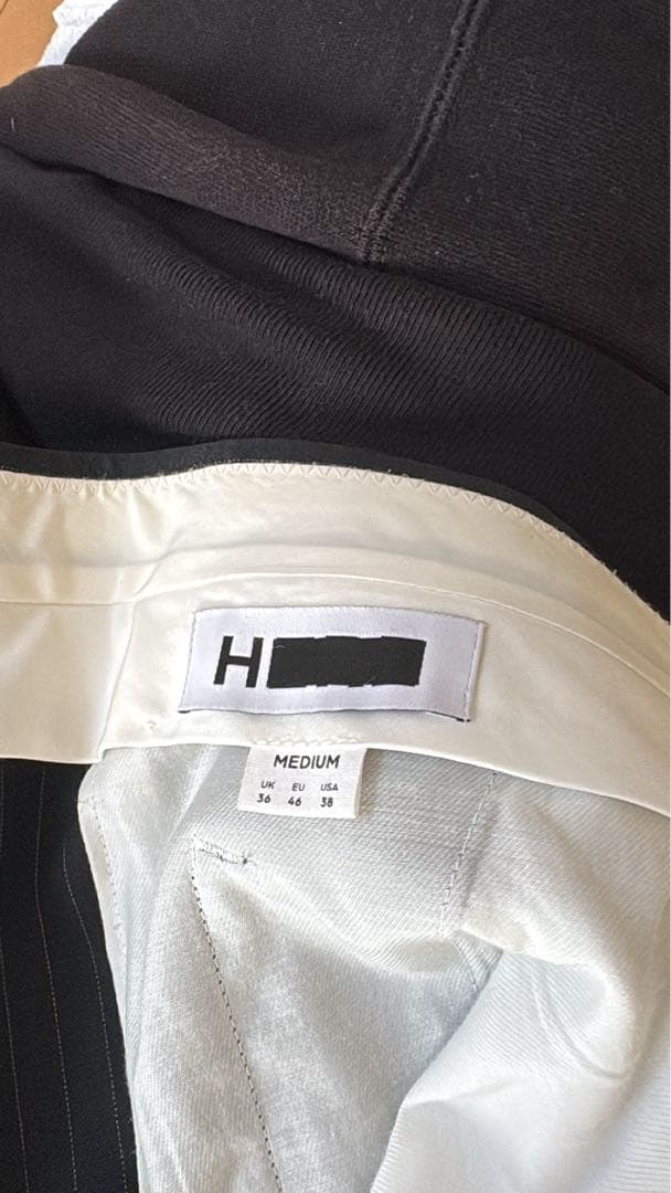 H beauty&yonth ストライプ ワイドスラックス