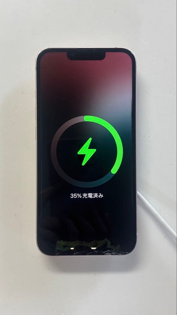 【ジャンク】iPhone13 ピンク 128GB 本体＋箱＋未使用純正ケーブル