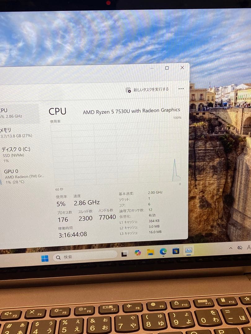 Windowsノート本体 IdeaPad Flex 5 14ABR8 Ryzen5-7530U 2in1