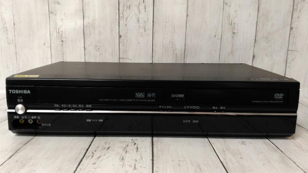 TOSHIBA 東芝 VTR一体型DVDプレーヤー SD-V800 黒色