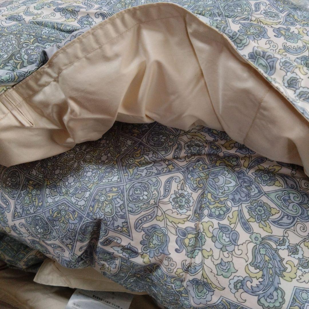 新品nishikawa 羽毛掛け布団&カバー　ブルー 150×210 cm