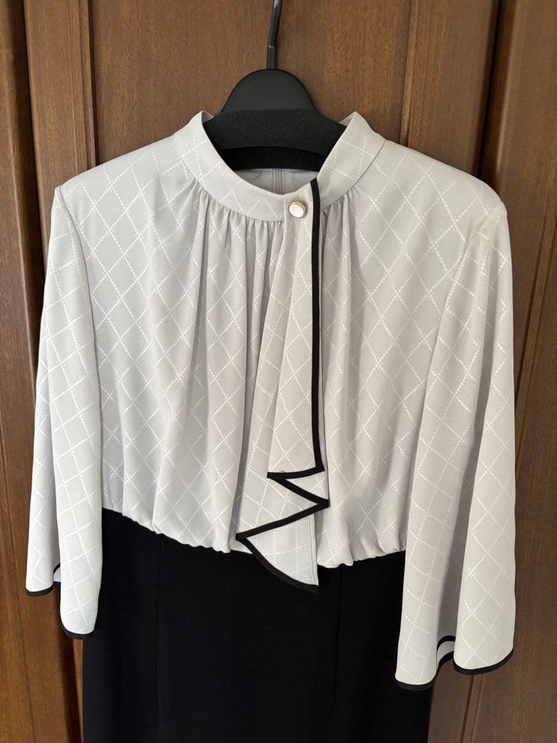 【今期新品未使用】ヤマダヤ　スカーフタイブラウスコンビワンピース　FENNEL