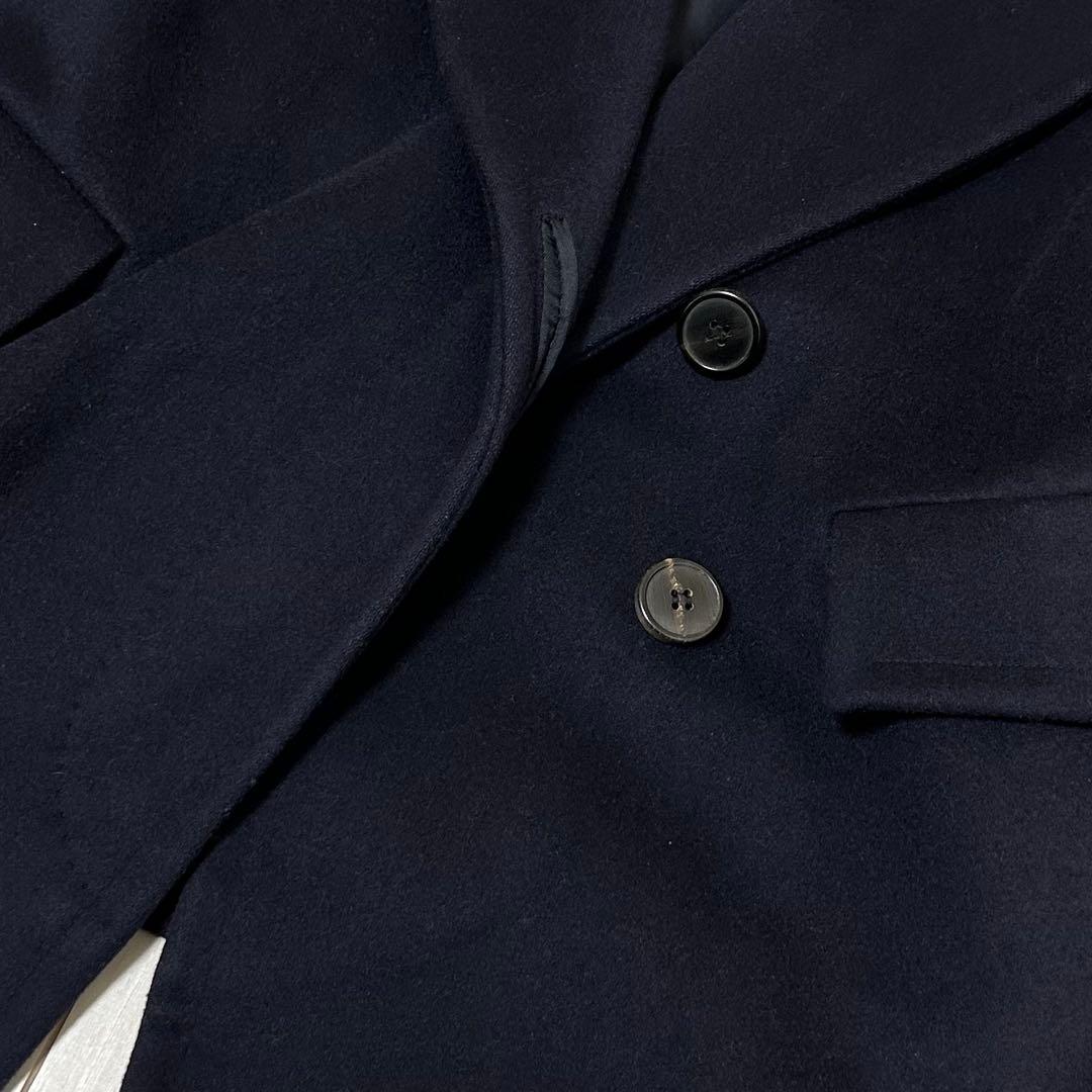 【美品】dries van noten フーデッドコート ピーコート ネイビー