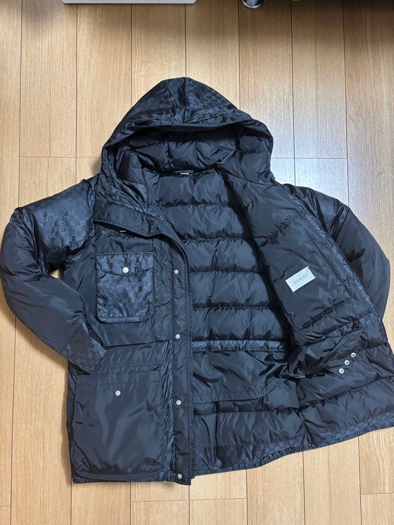 GUCCI グッチ　シグネチャー　ダウンジャケット　メンズ　XL 極美品　本物