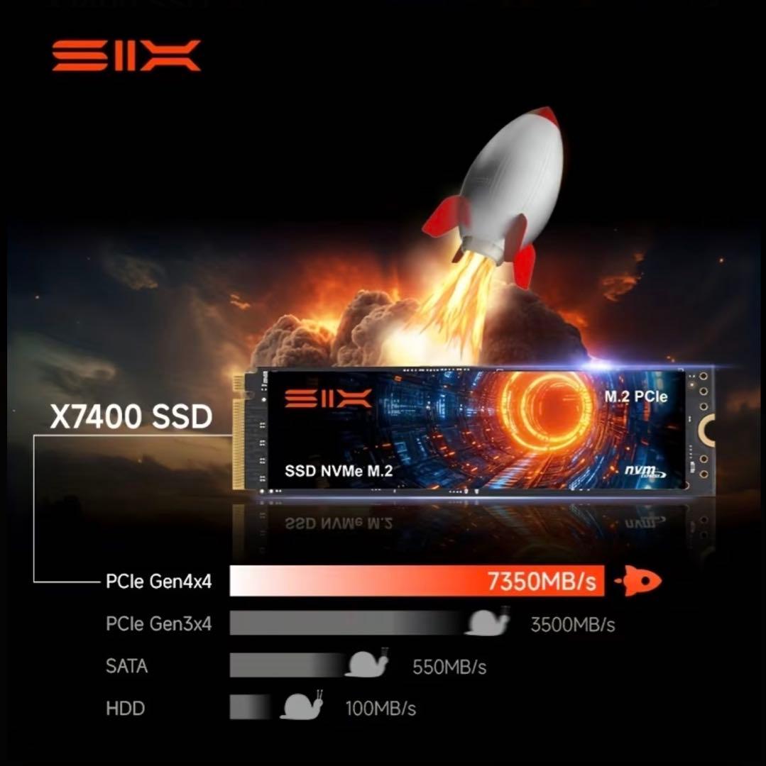 2TB M.2 PCIe 4.0 SSD X7400 新品未使用